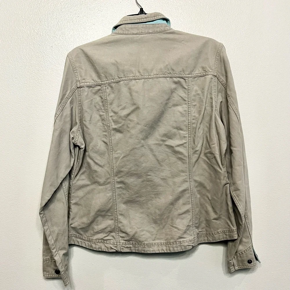 L.L. Bean VTG Women's Canvas Utility Field Full Zip Cotton Jacket Sz Medium - Picture 7 of 9